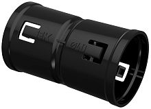 Муфта соединительная для двустенных труб IEK Д=40 черный фото Муфта соединительная для двустенных труб IEK Д=40 черный картинка